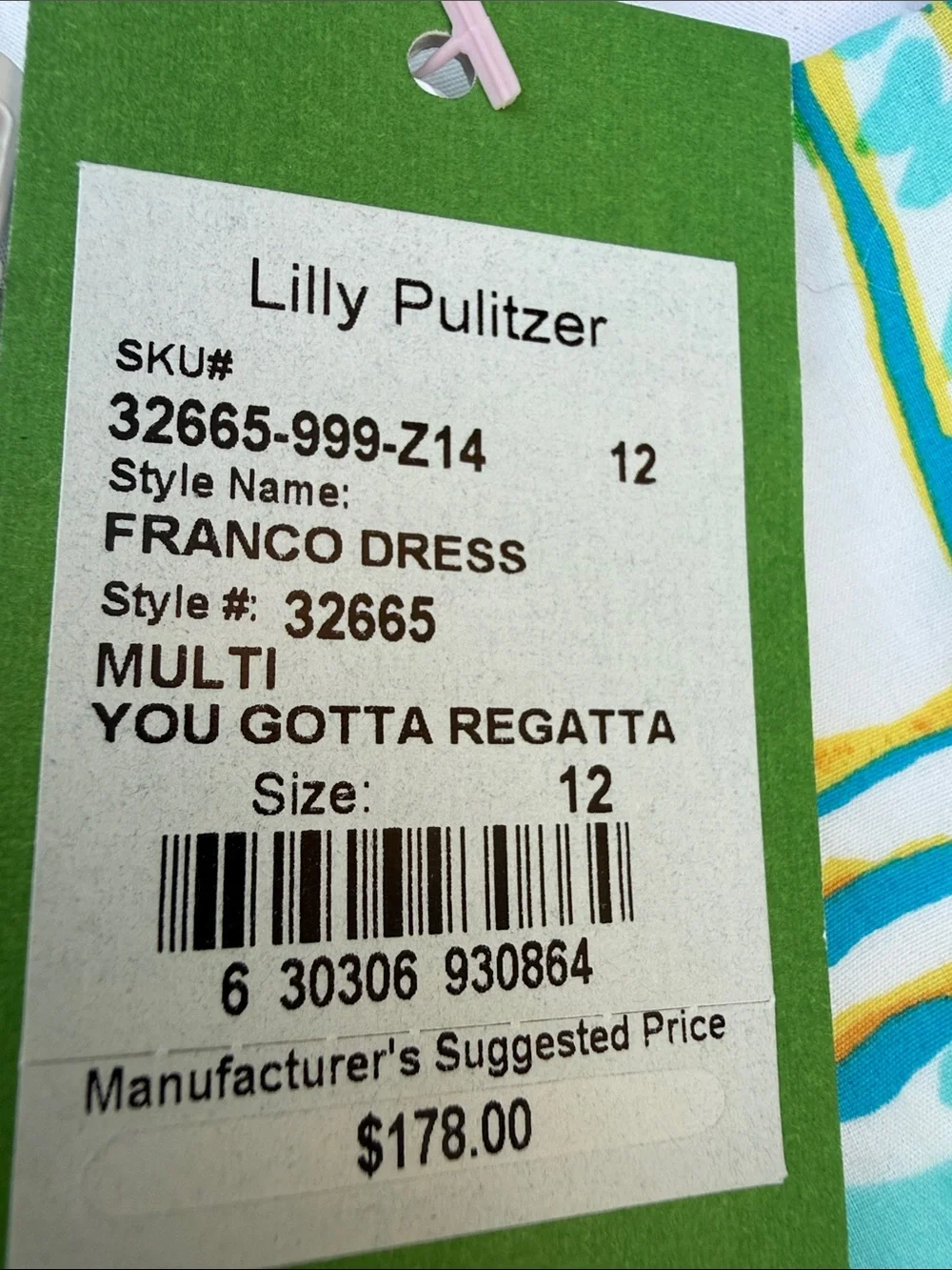 Lilly Pulitzer Sailboat Print Shift Dress - Size 12 - fits more like a size 8 - Picture 6 of 6